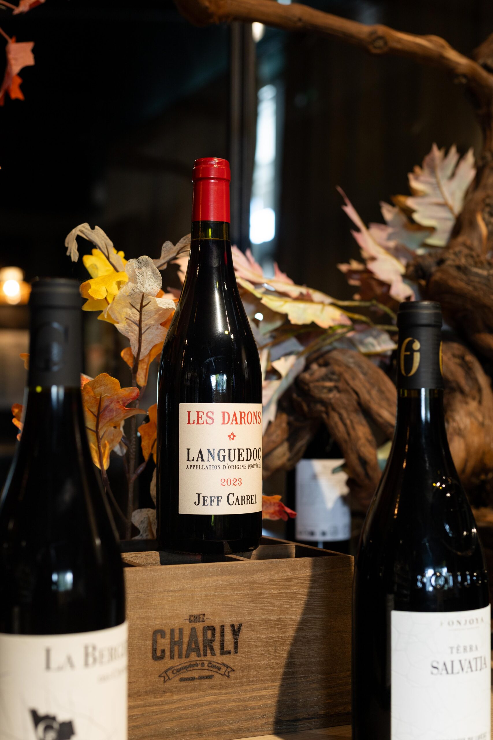 Bouteille de vin rouge Les Darons 2023 dans la Cave de Chez Charly