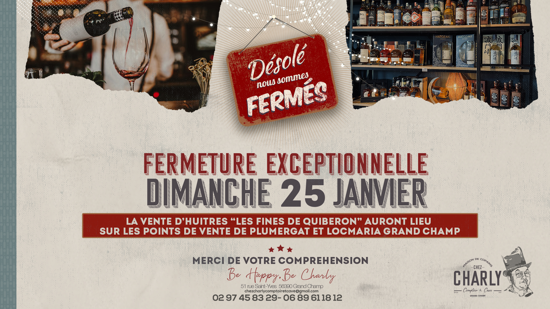 fermeture 25 Janvier 2026